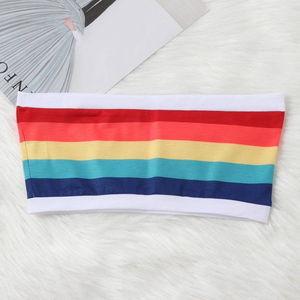 Pride Rainbow Tube Stop, NEW Rainbow Bandeau - Picture 4 of 4